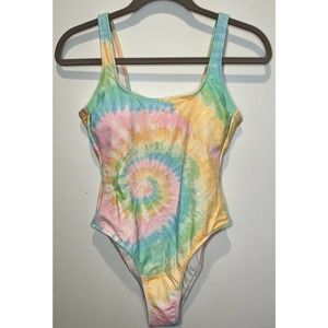 Stoney Clover Lane x Target Tie Dye Cheeky High Leg One Piece Suit Small ~ NWOT